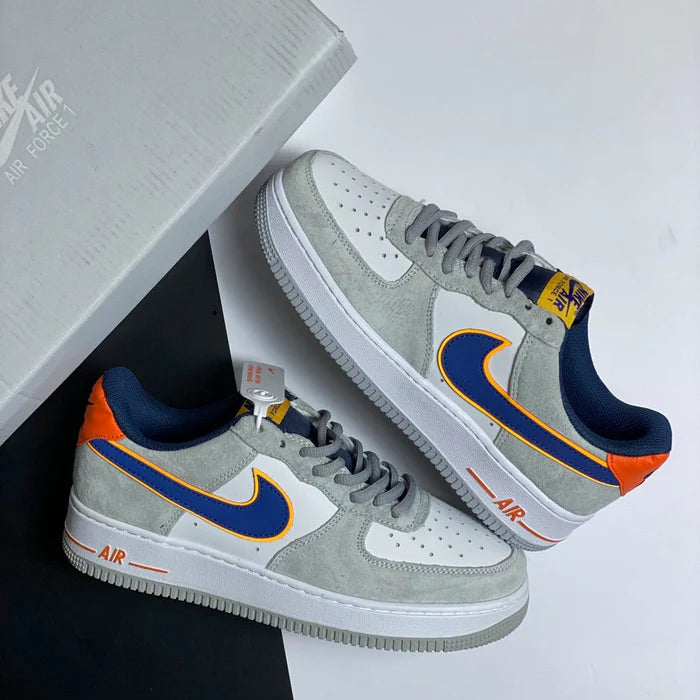 Nike Air Force 1 Grey Navy Orange