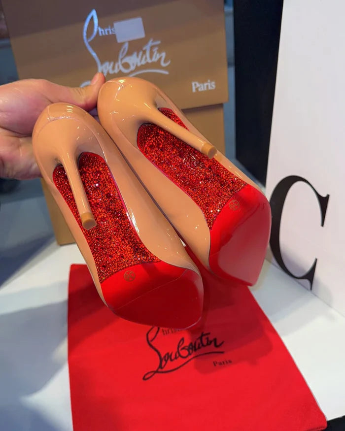 Christian Louboutin Kate Beige Pumps