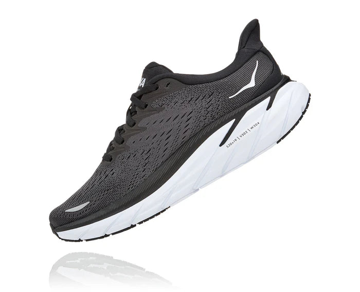 Hoka One Clifton 8 Black White