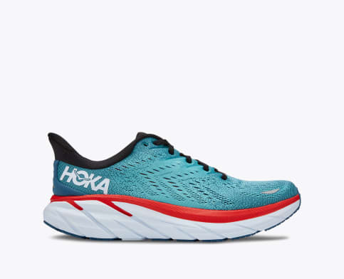 Hoka One Clifton 8 Real Teal Aquarelle