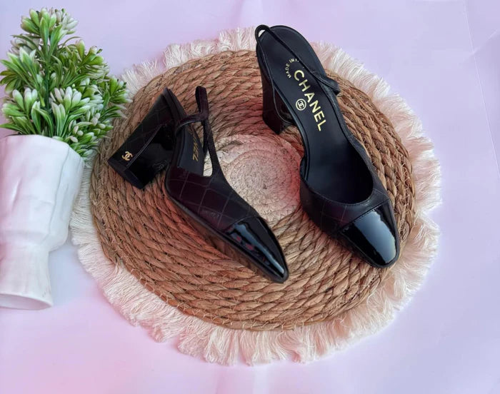 Chanel Black Slingbacks & Pumps