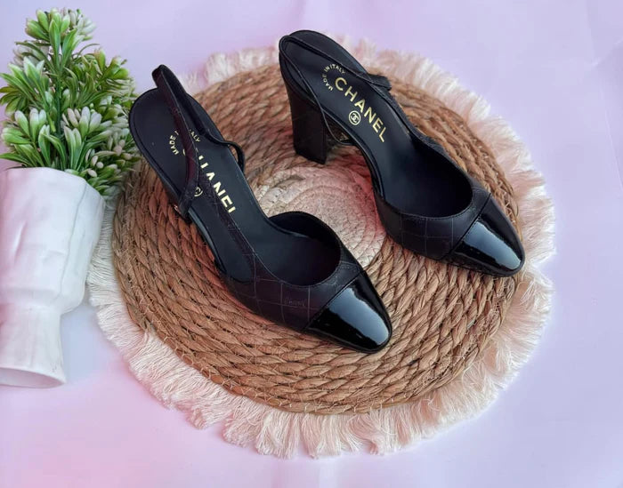 Chanel Black Slingbacks & Pumps