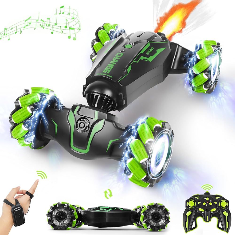 Hand Gesture Stunt Car with Sensor and Remote Control