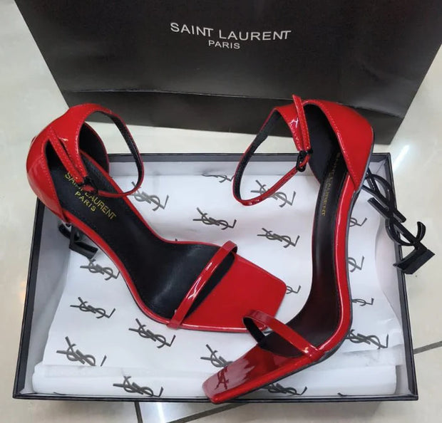 Saint Laurent Red Opyum Sandals
