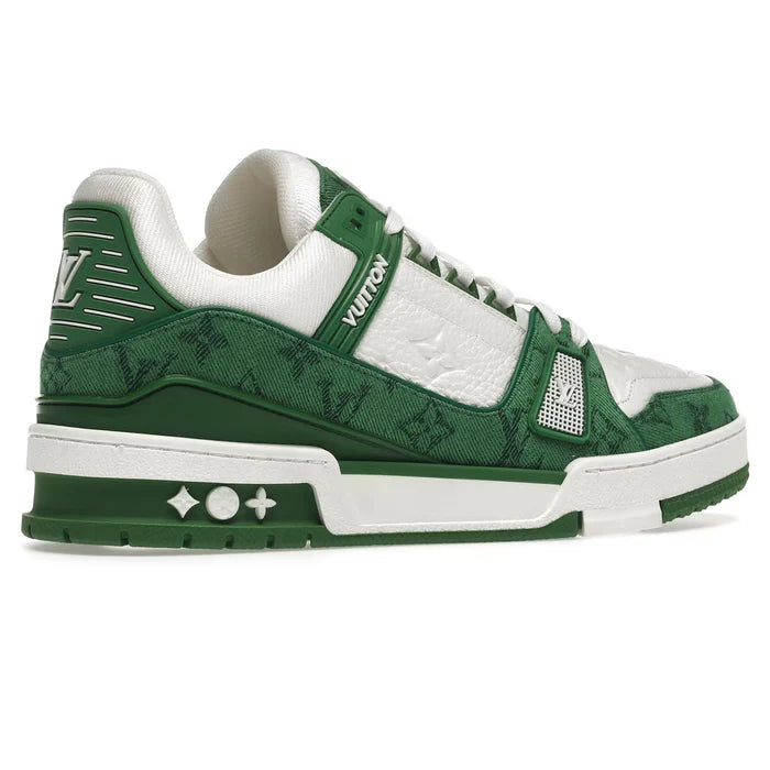 LOUIS VUITTON LV TRAINER GREEN WHITE