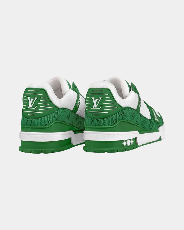 LOUIS VUITTON LV TRAINER GREEN WHITE