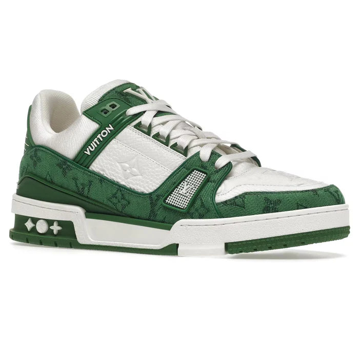 LOUIS VUITTON LV TRAINER GREEN WHITE