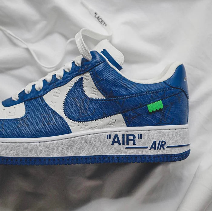 LOUIS VUITTON x NIKE AIR FORCE 1 LOW By Virgil Abloh Blue