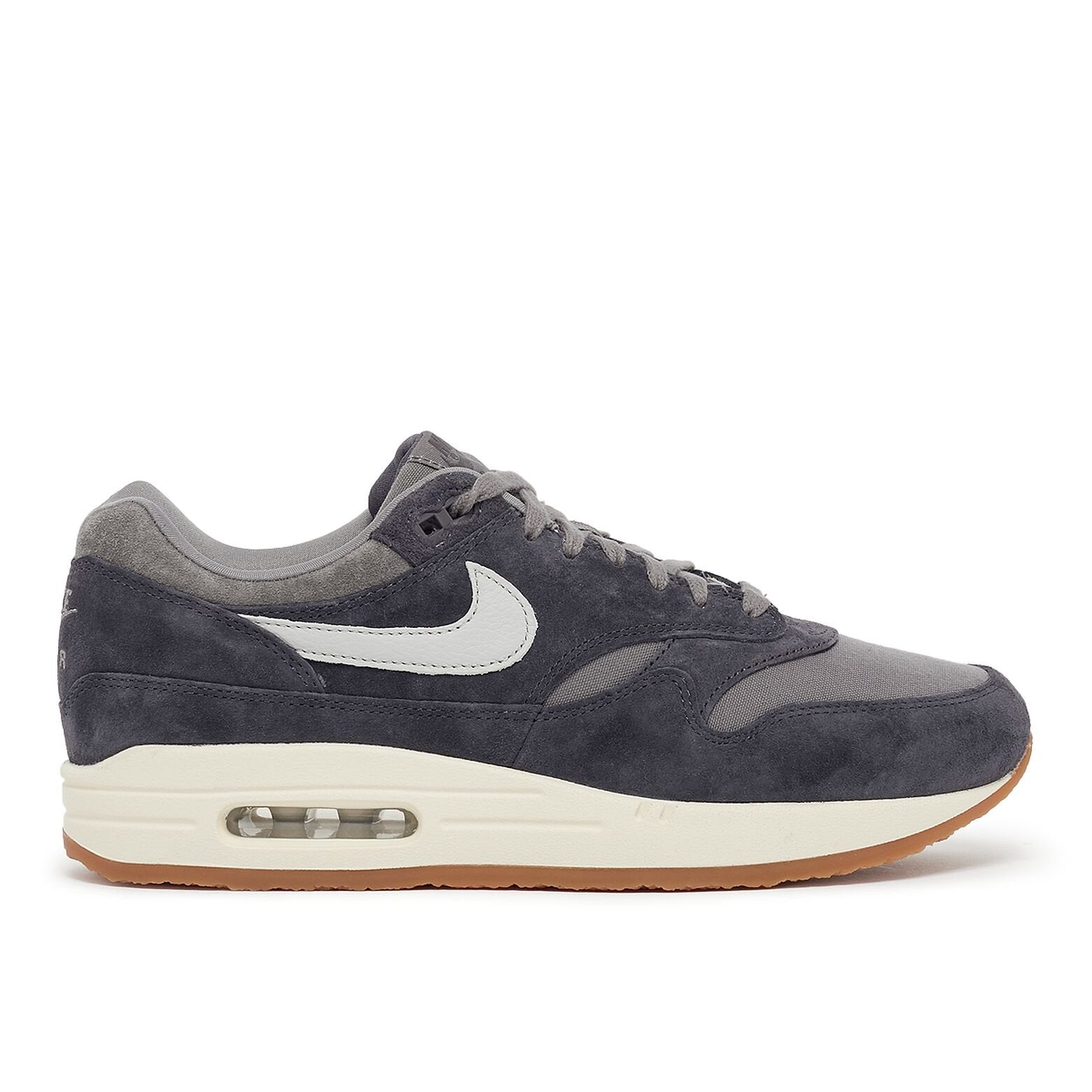 NIKE Air Max 1 Premium Crepe Soft Grey Neutral Grey Thunde