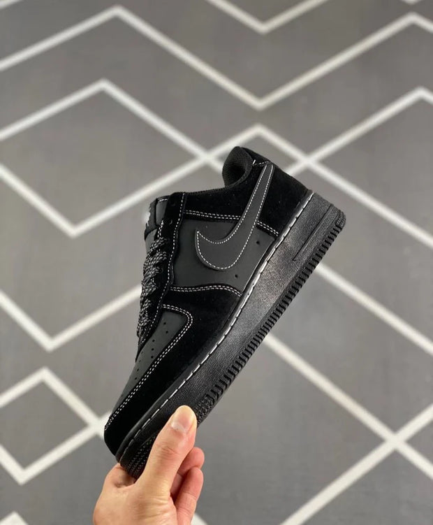 Nike Air Force 1' 07 LV8 Low Black Gold White