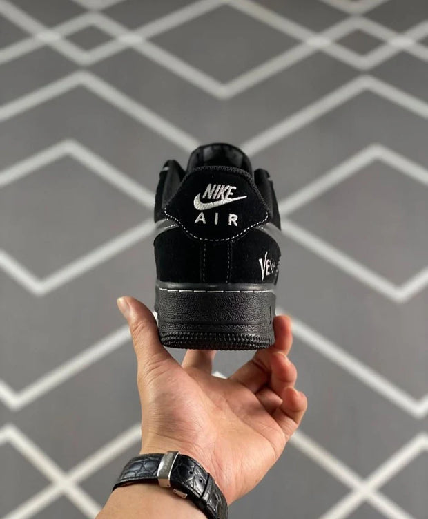 Nike Air Force 1' 07 LV8 Low Black Gold White