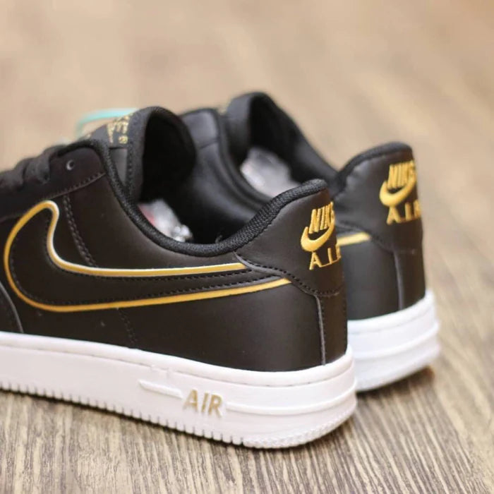 Nike Air Force 1' 07 LV8 Low Black Gold White