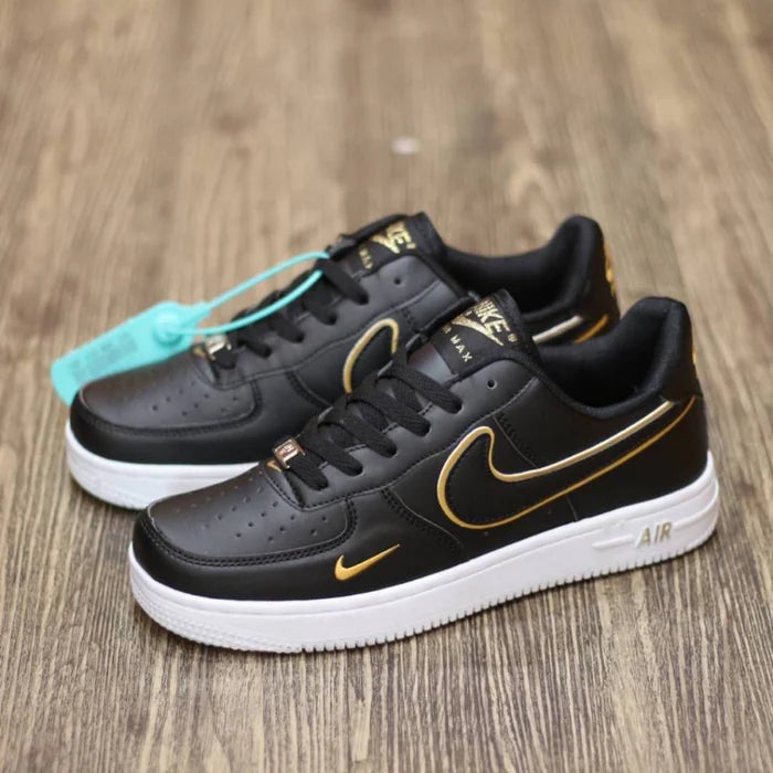 Nike Air Force 1' 07 LV8 Low Black Gold White