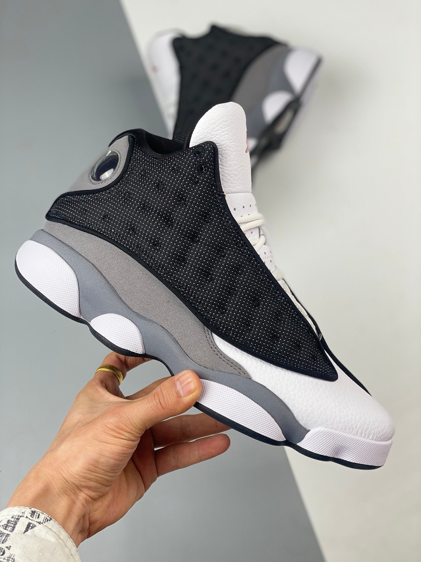 Nike Air Jordan 13 Black Flint Black University Red Flint Grey White