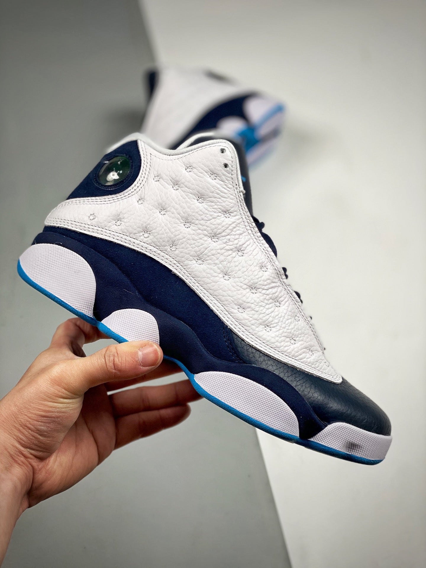 Nike Air Jordan 13 White Obsidian Dark Powder Blue