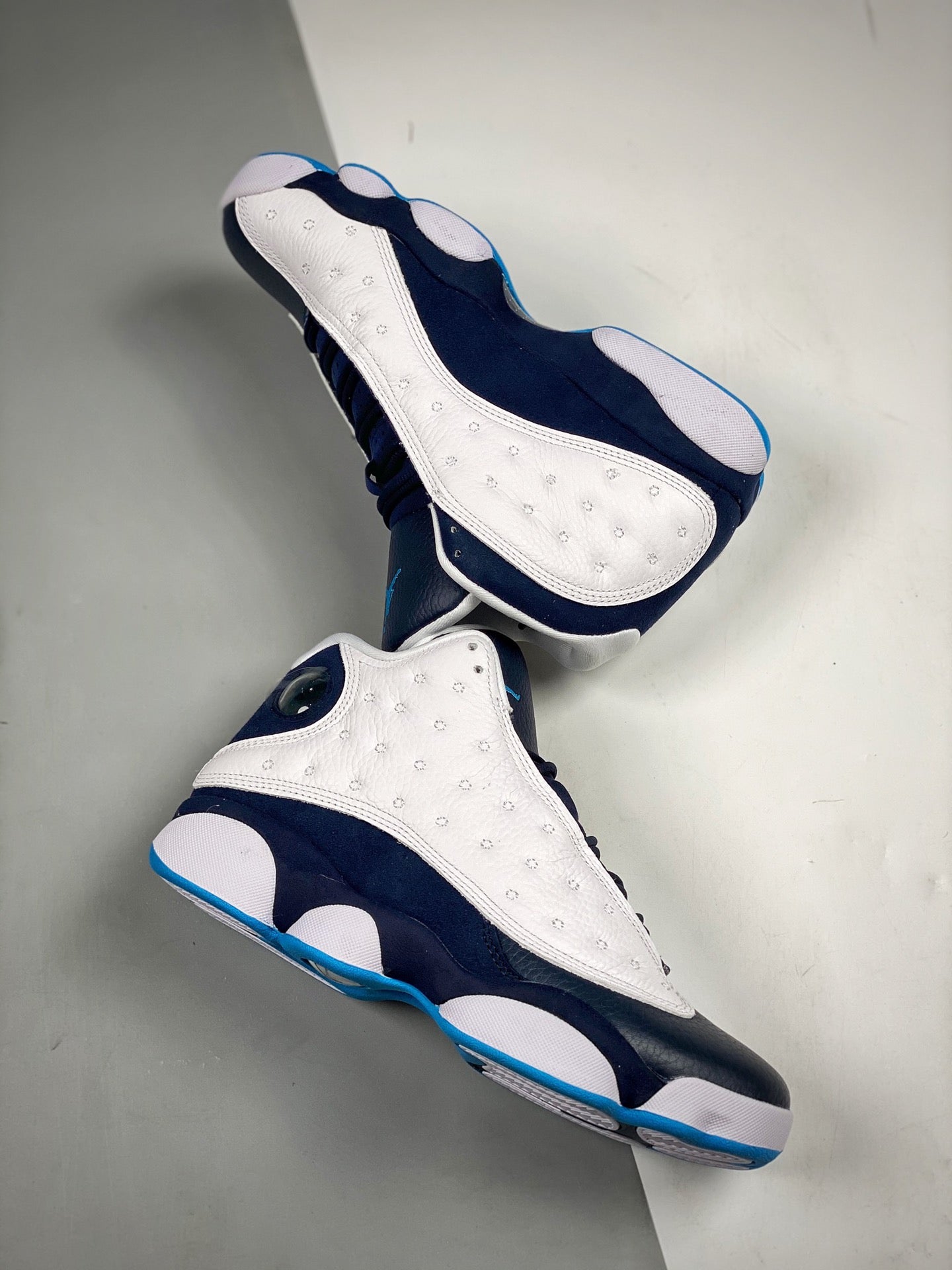 Nike Air Jordan 13 White Obsidian Dark Powder Blue