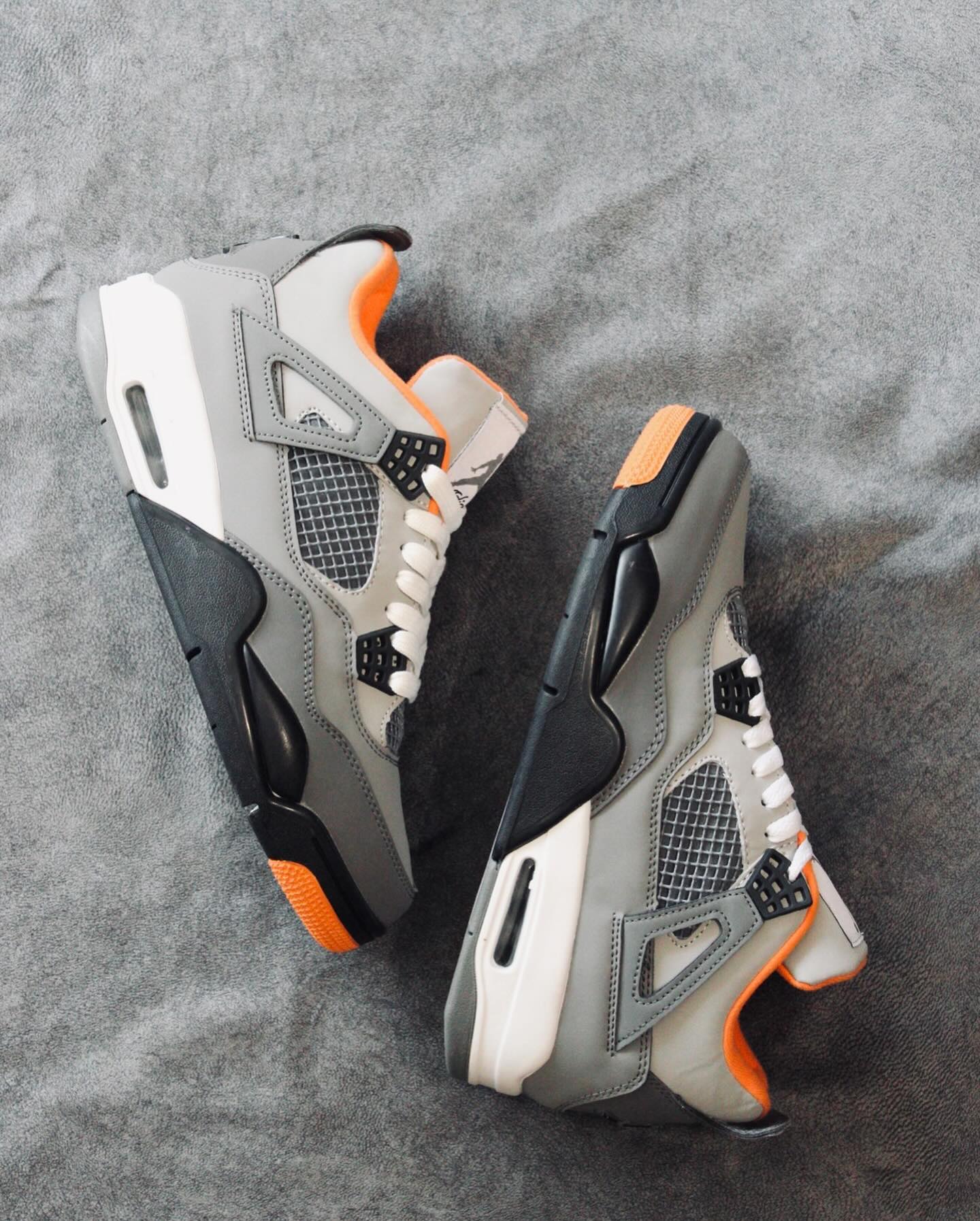 Nike Air Jordan 4 Retro Dark Grey Orange