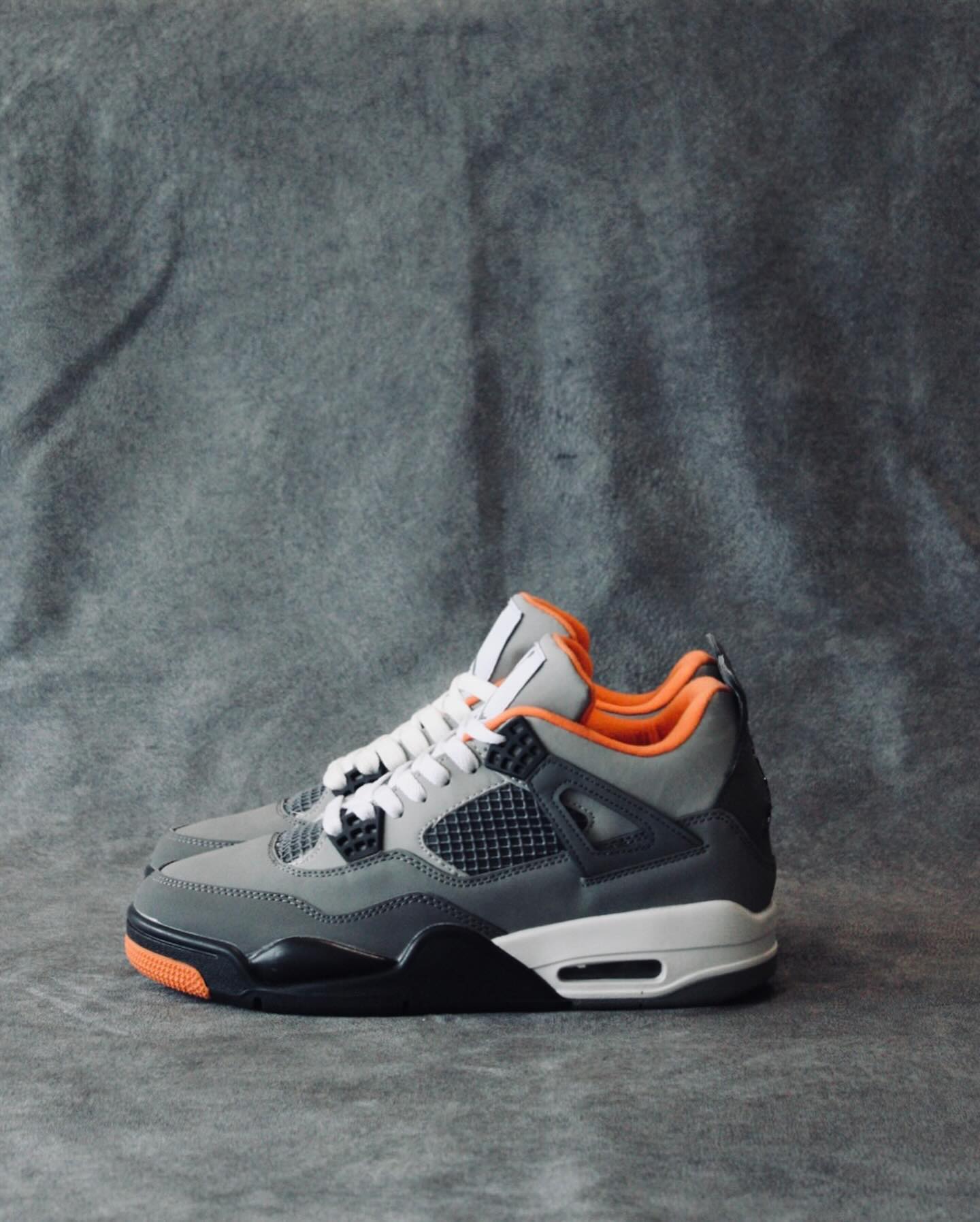 Nike Air Jordan 4 Retro Dark Grey Orange