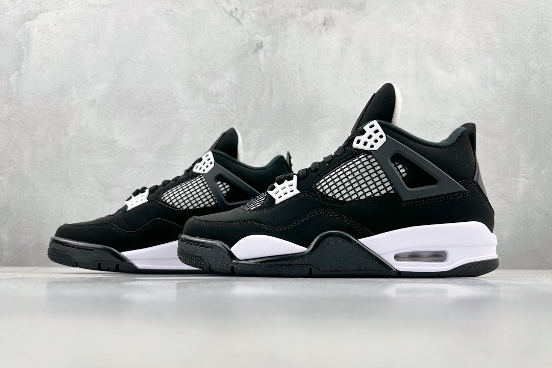 Nike Air Jordan 4 Retro White & Black Thunder