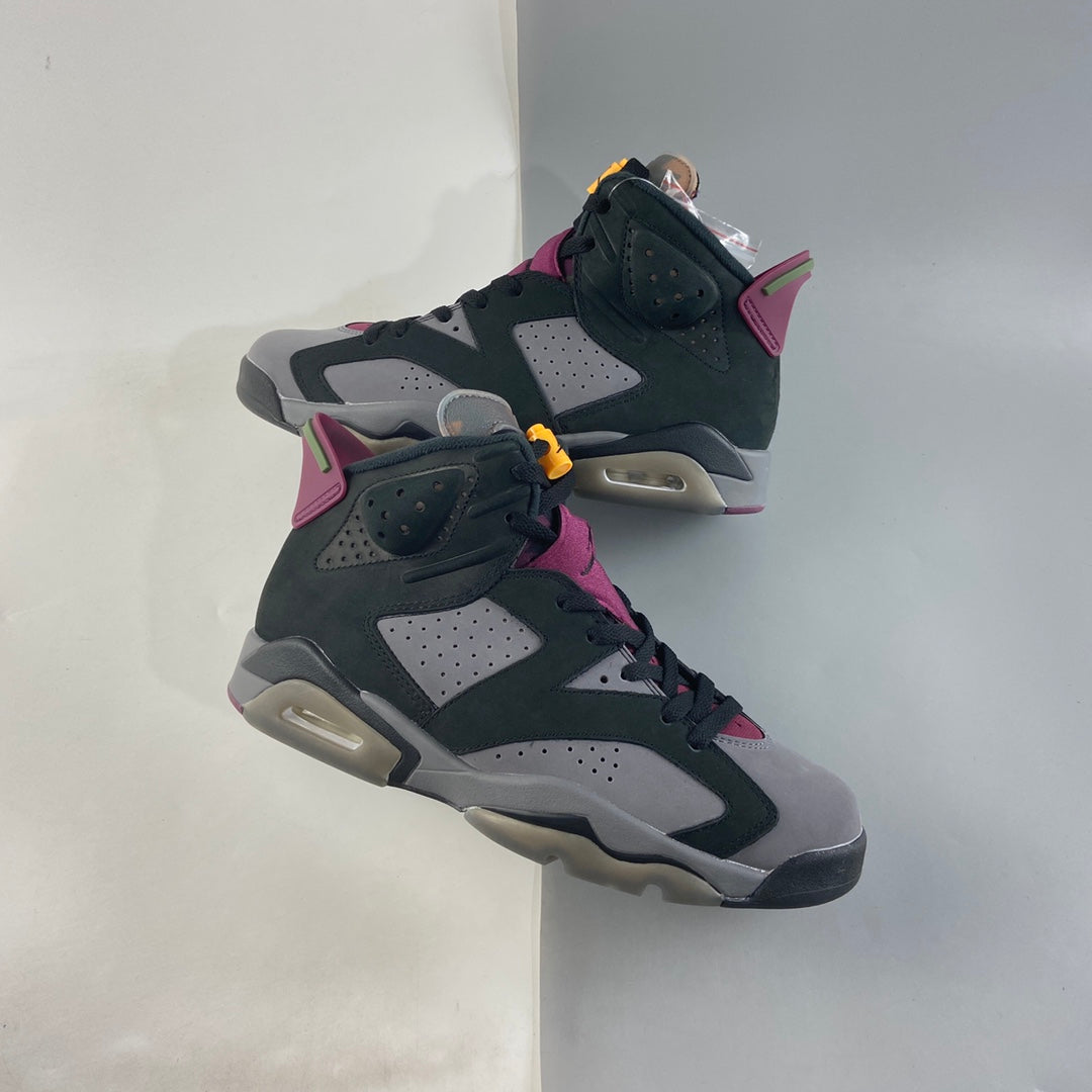 Nike Air Jordan 6 Black Light Graphite Dark Grey Bordeaux