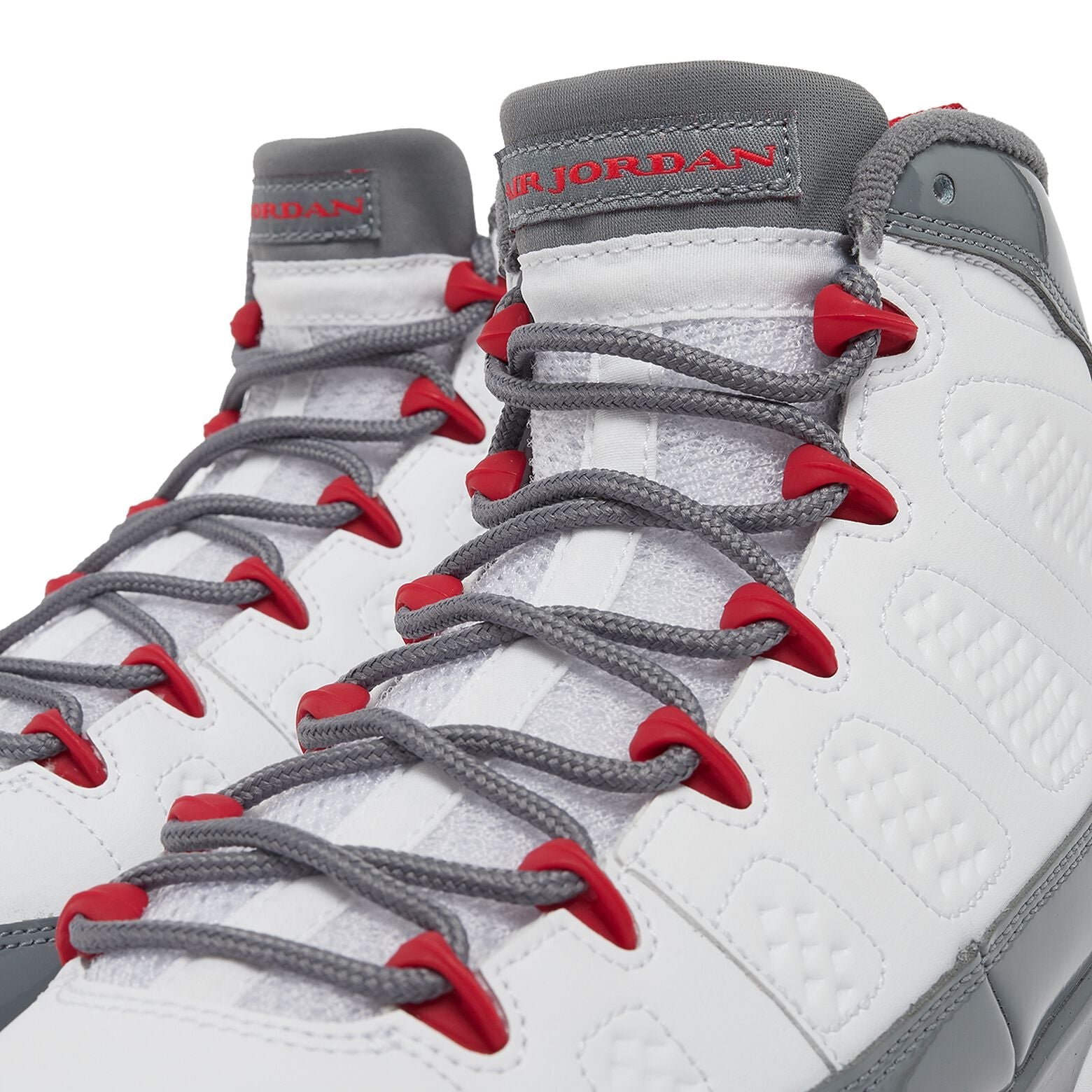 Nike Air Jordan 9 Retro White Fire Red Cool Grey