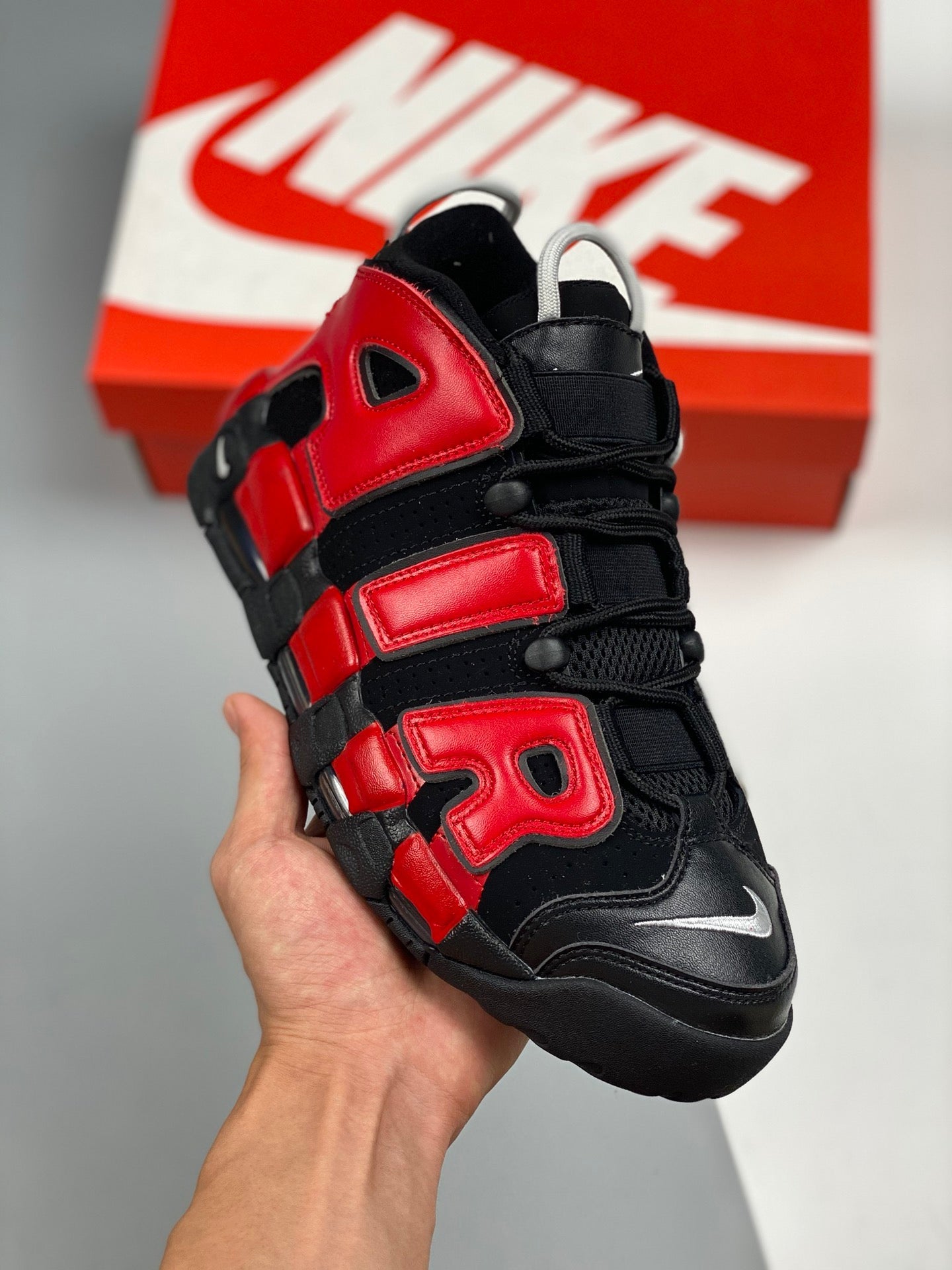 Nike Air More Uptempo Alternates Navy And Red AIR