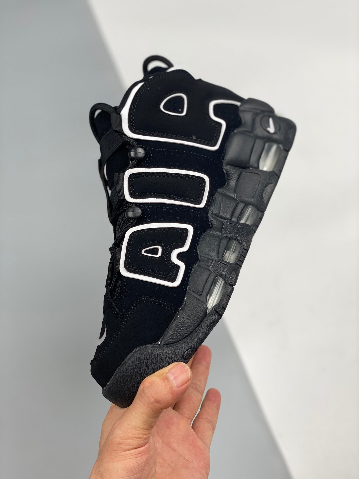 Nike Air More Uptempo Black White