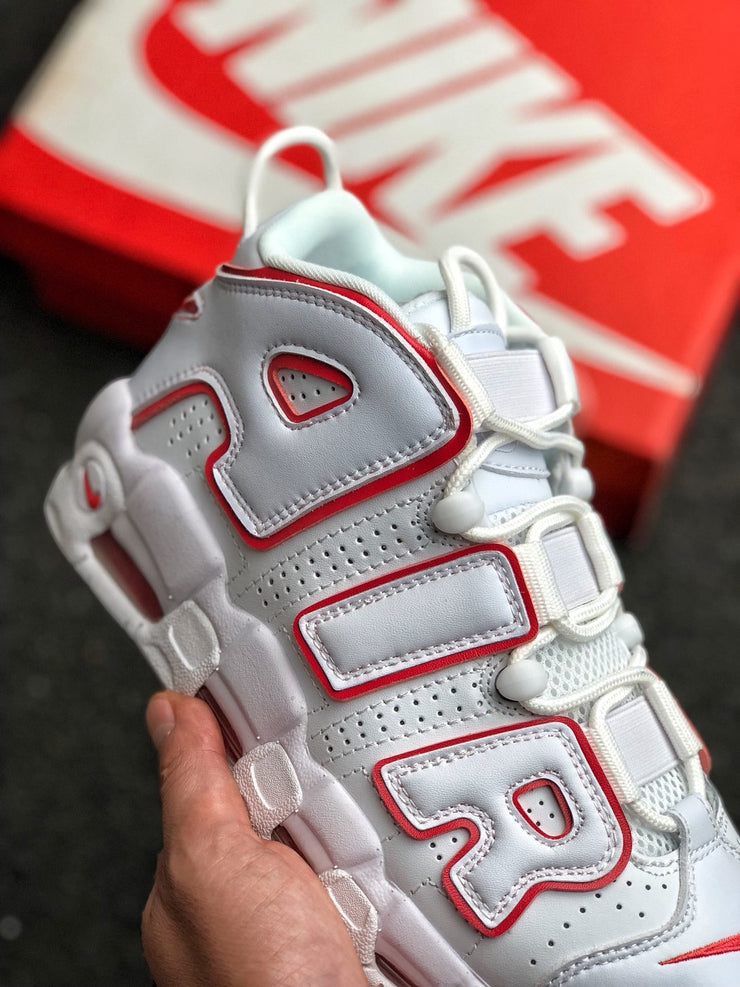 Nike Air More Uptempo White Varsity Red