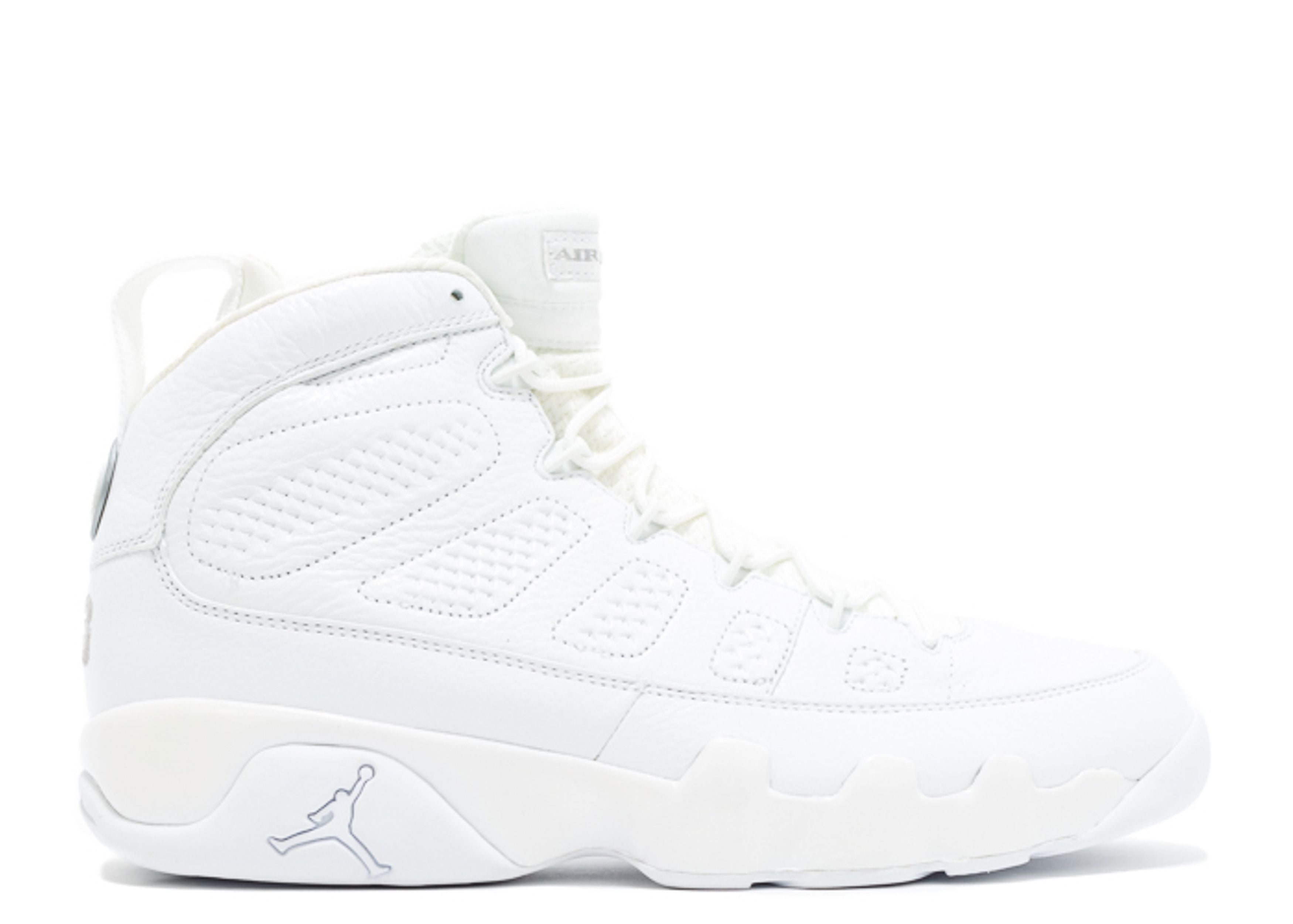 Nike Air Jordan 9 White Metallic Silver