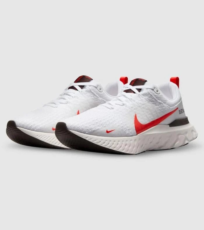 Nike React Infinity Run Flyknit 3 White Light Crimson