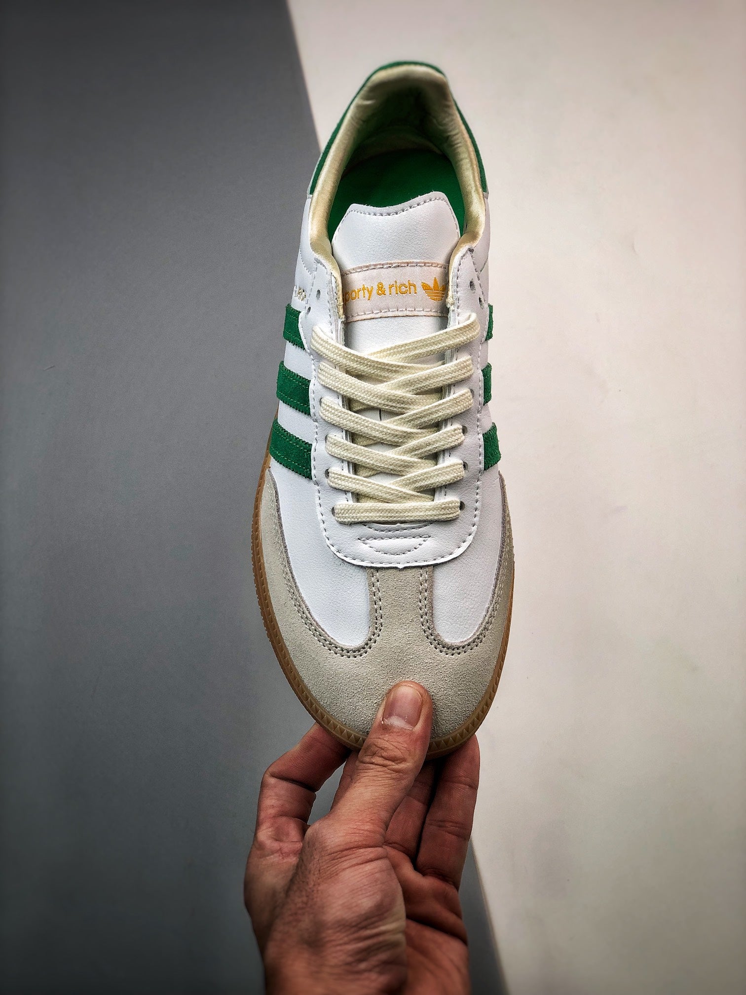 Sporty & Rich x Adidas Samba OG Rich White Green