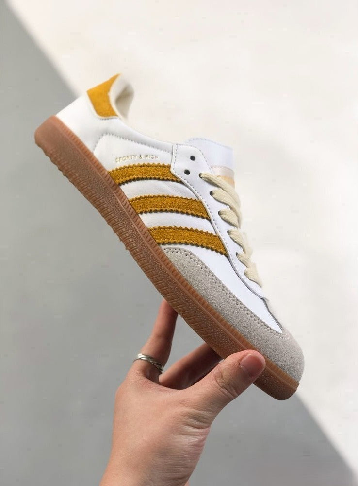 Sporty & Rich x Adidas Samba OG White Bold Gold