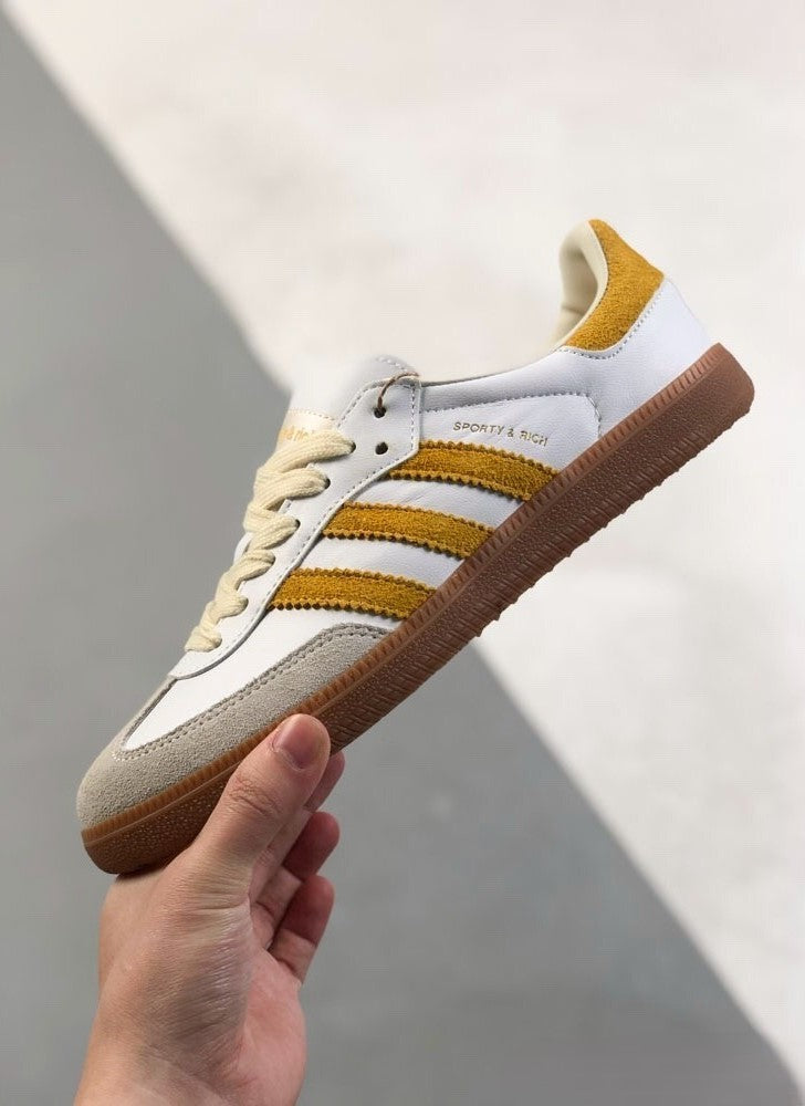 Sporty & Rich x Adidas Samba OG White Bold Gold