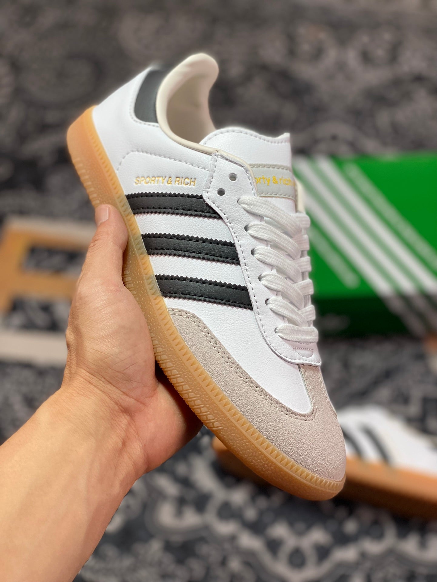 Sporty & Rich x Adidas Samba OG White Legend Ink