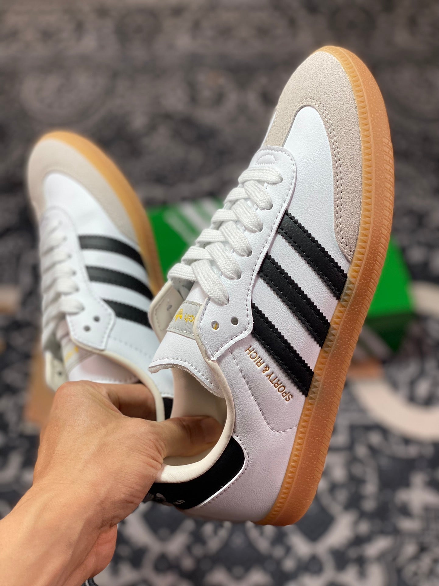 Sporty & Rich x Adidas Samba OG White Legend Ink