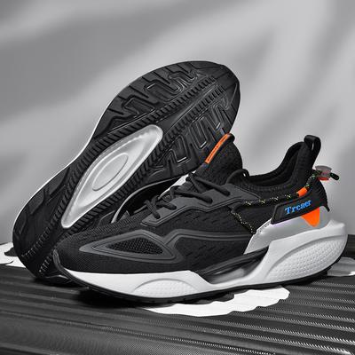 TRACER Black White Breathable Causal Running Shoes