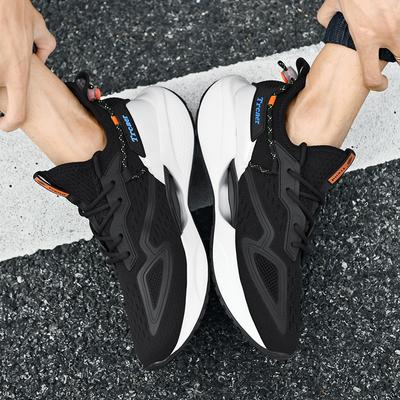 TRACER Black White Breathable Causal Running Shoes