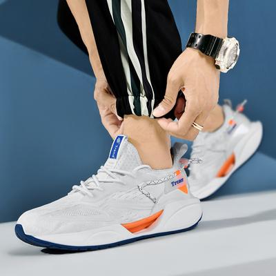 TRACER White Orange Breathable Causal Running Shoes