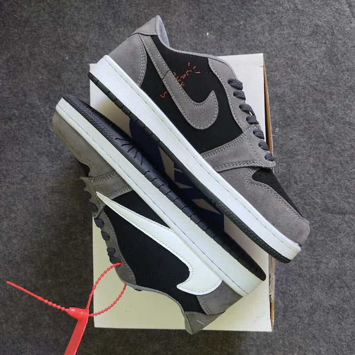 Travis Scott x Air Jordan 1 Low Grey White Black