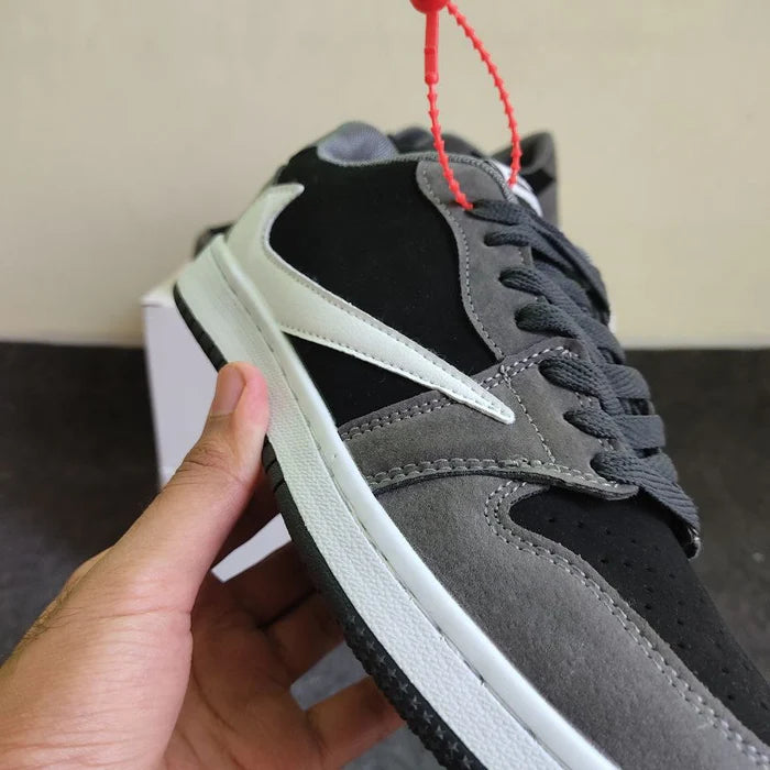 Travis Scott x Air Jordan 1 Low Grey White Black