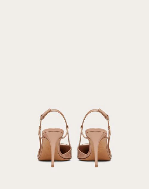 Valentino Beige Lace Up Heels