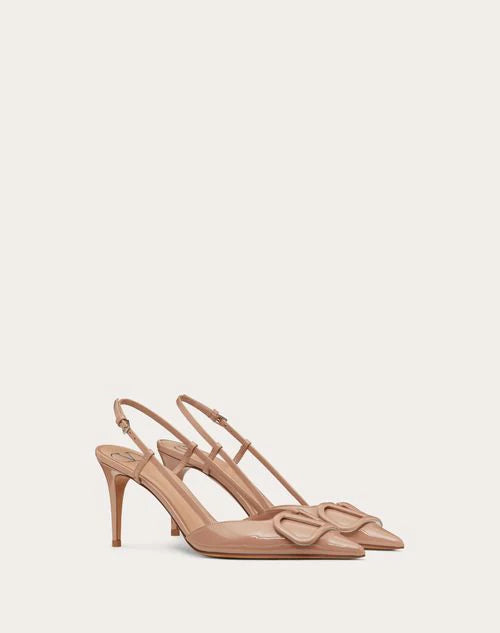 Valentino Beige Lace Up Heels