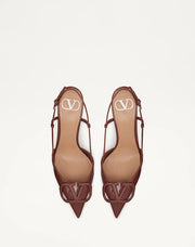Valentino Brown Lace Up Heels